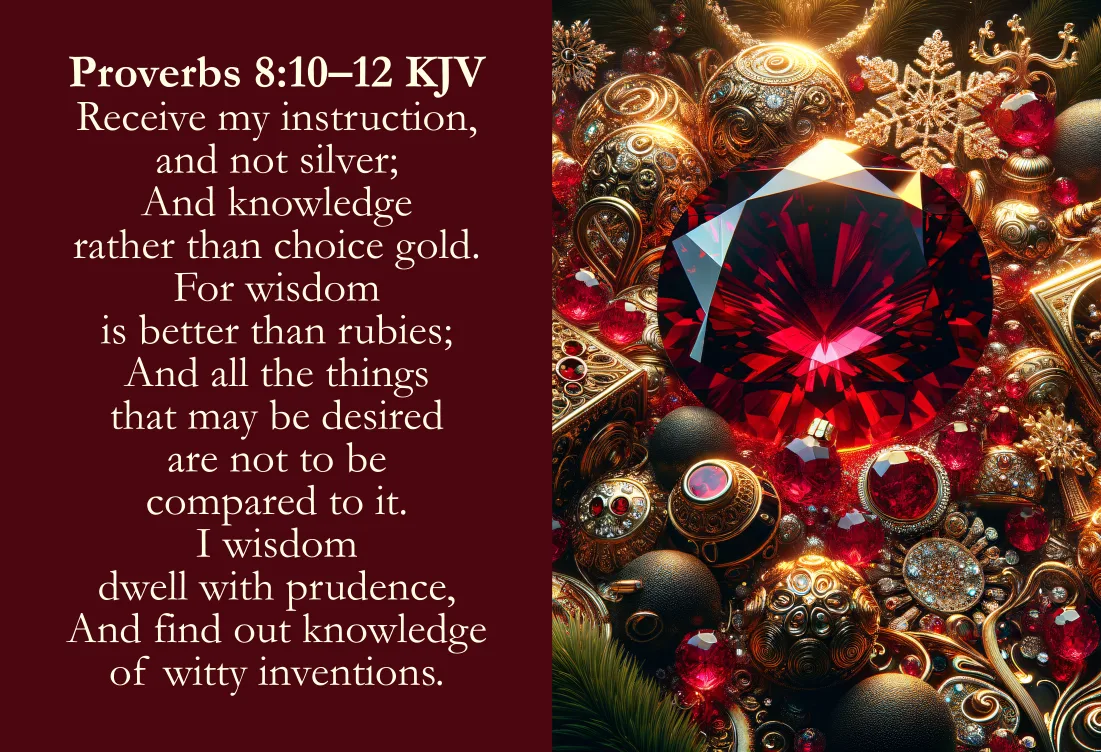 Wisdom is Better than Rubies