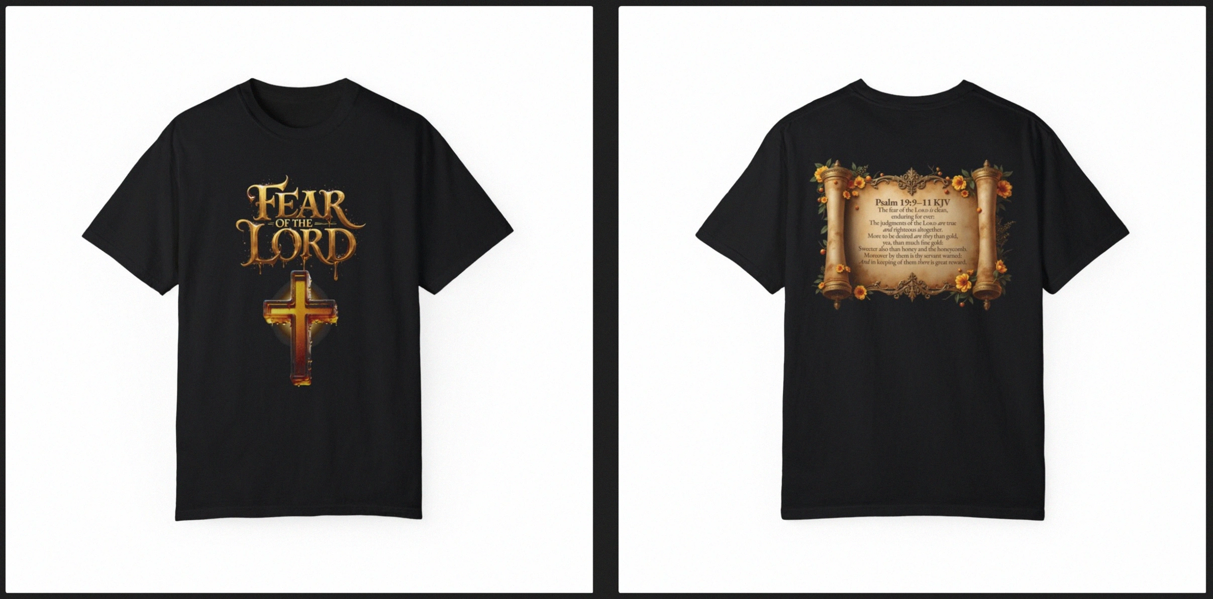 Fear of the LORD | Psalm 19:9-11 KJV T-Shirt