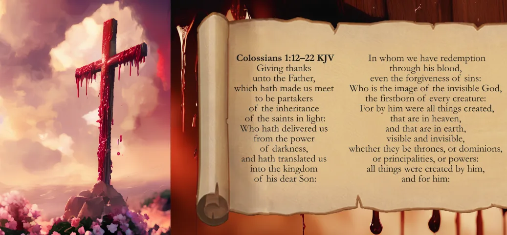 Dripping Bloody Cross of Jesus Christ Tract