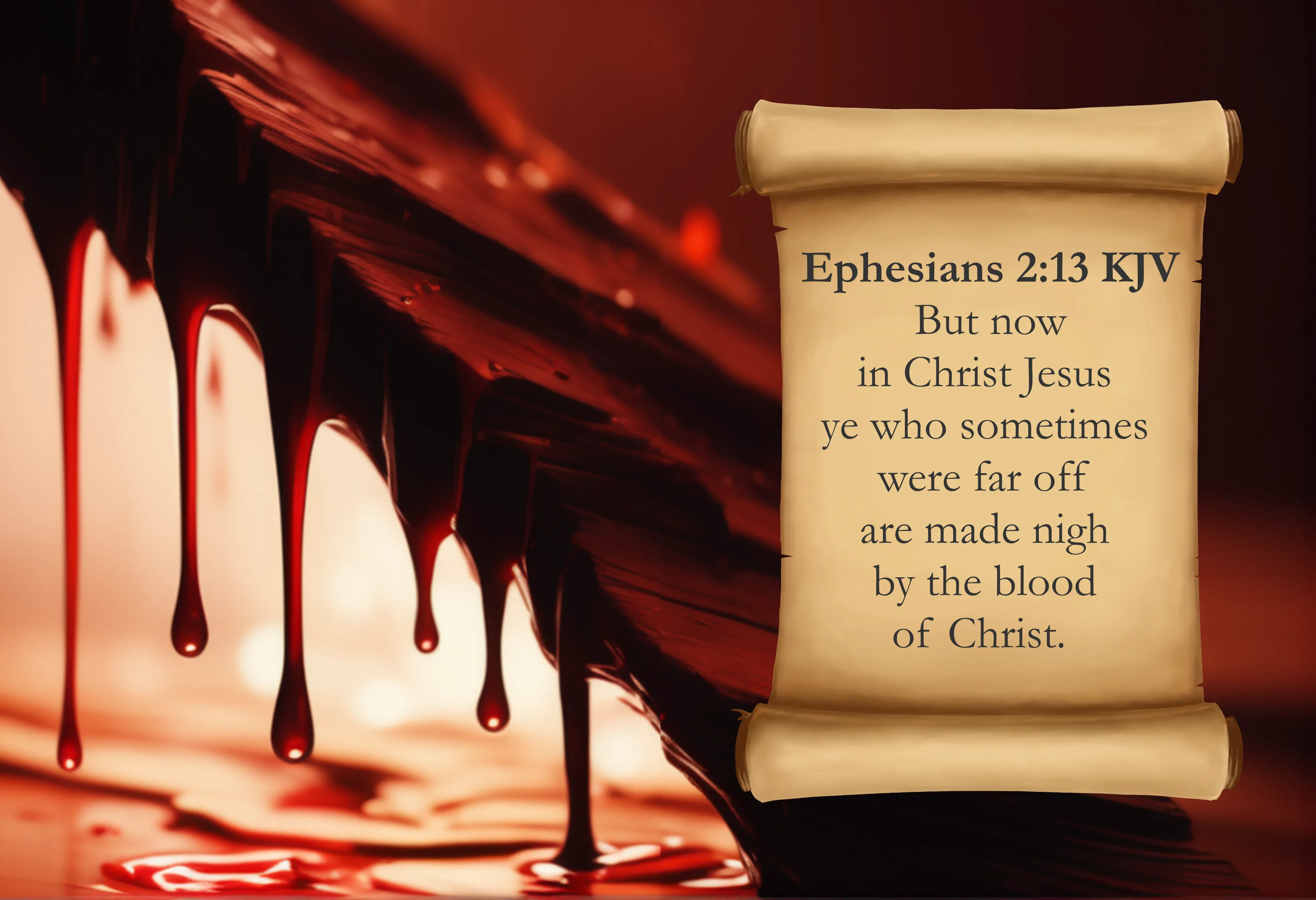 Dripping Blood of Jesus Christ
