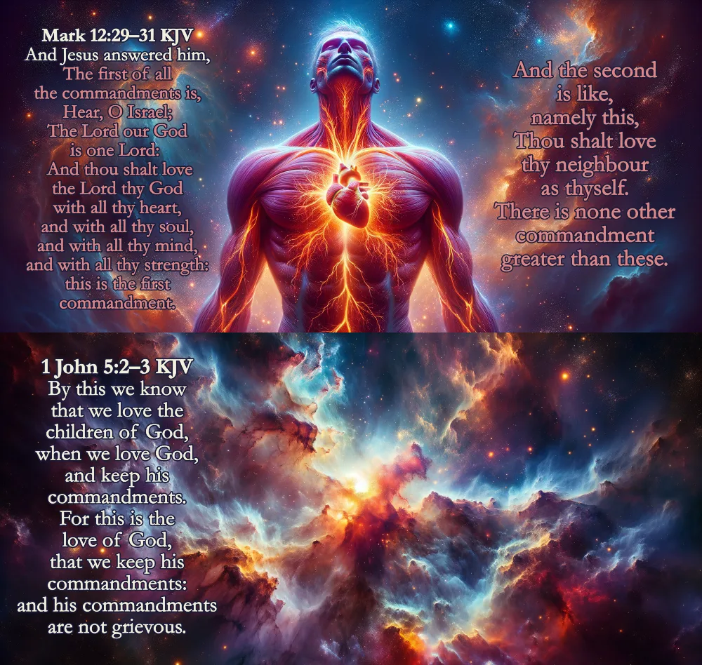 Greatest Commandments KJV Tri-Fold Card