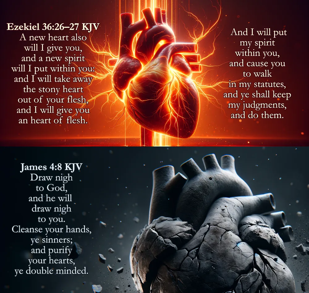 Stony Heart of Flesh Tri-Fold Card